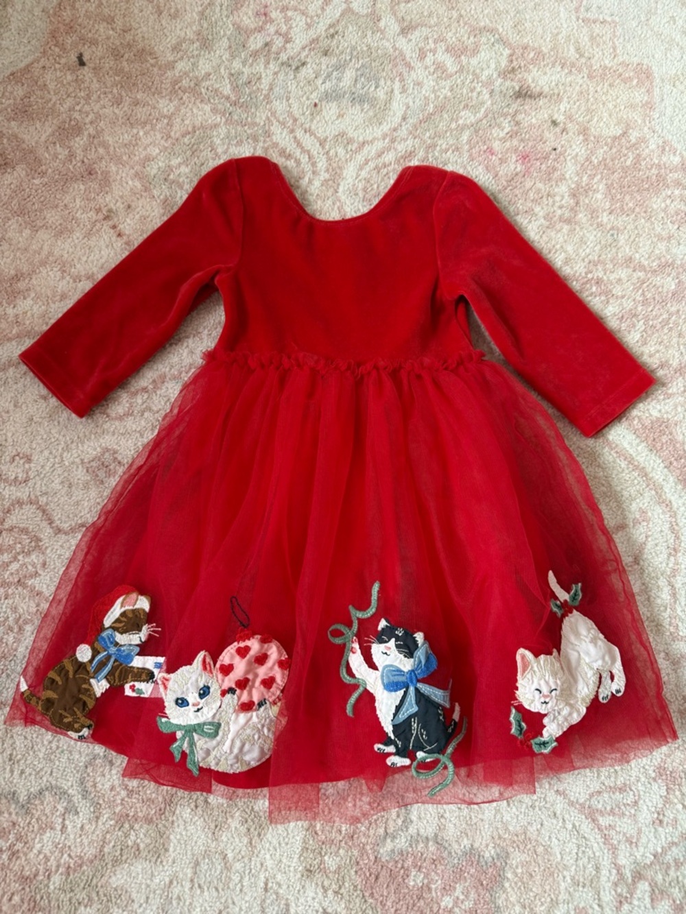 NWOT MINI BODEN TuTu Kitty Holiday Dress